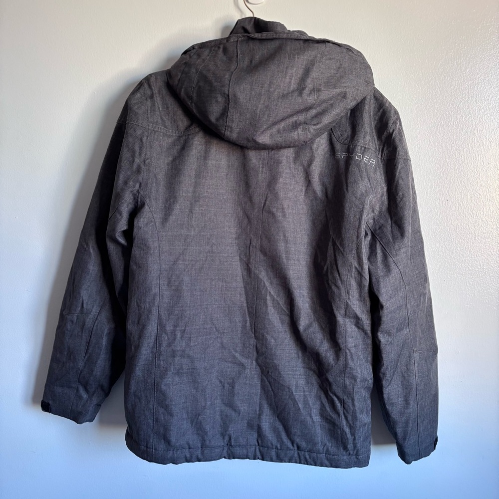 Spyder Vyrse Men's Black Hooded thinsulate Ski Jacket size Small - Picture 7 of 12